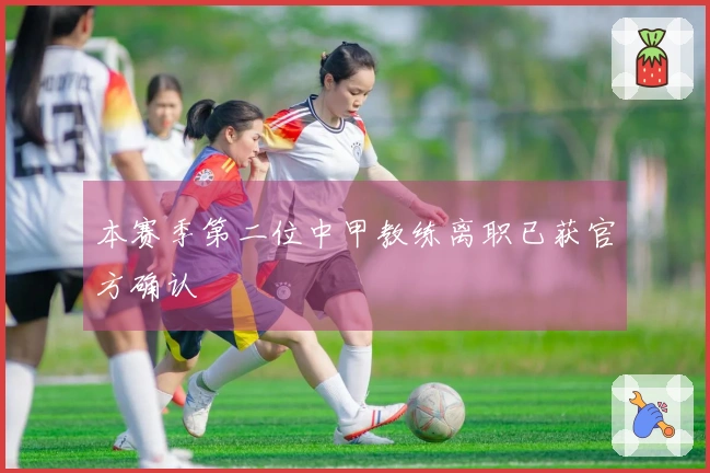 本赛季第二位中甲教练离职已获官方确认